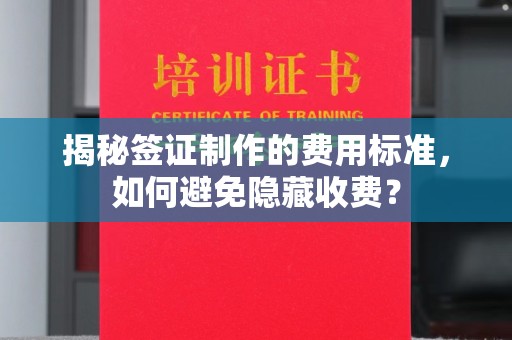 罗江揭秘签证制作的费用标准，如何避免隐藏收费？