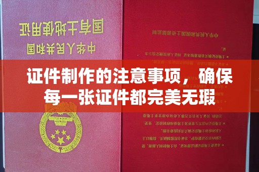 罗江证件制作的注意事项，确保每一张证件都完美无瑕